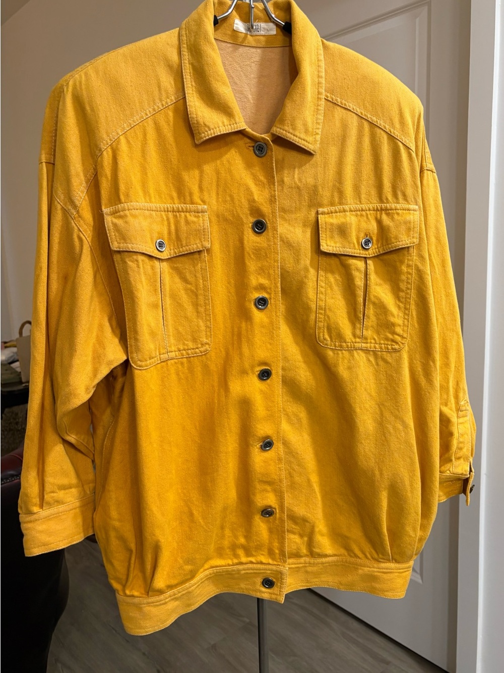 GAP Vintage 1980s Imported Yellow Denim Jacket